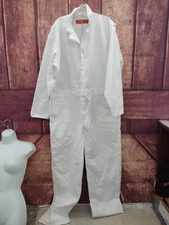 Red Kap Coveralls, White, Size XL