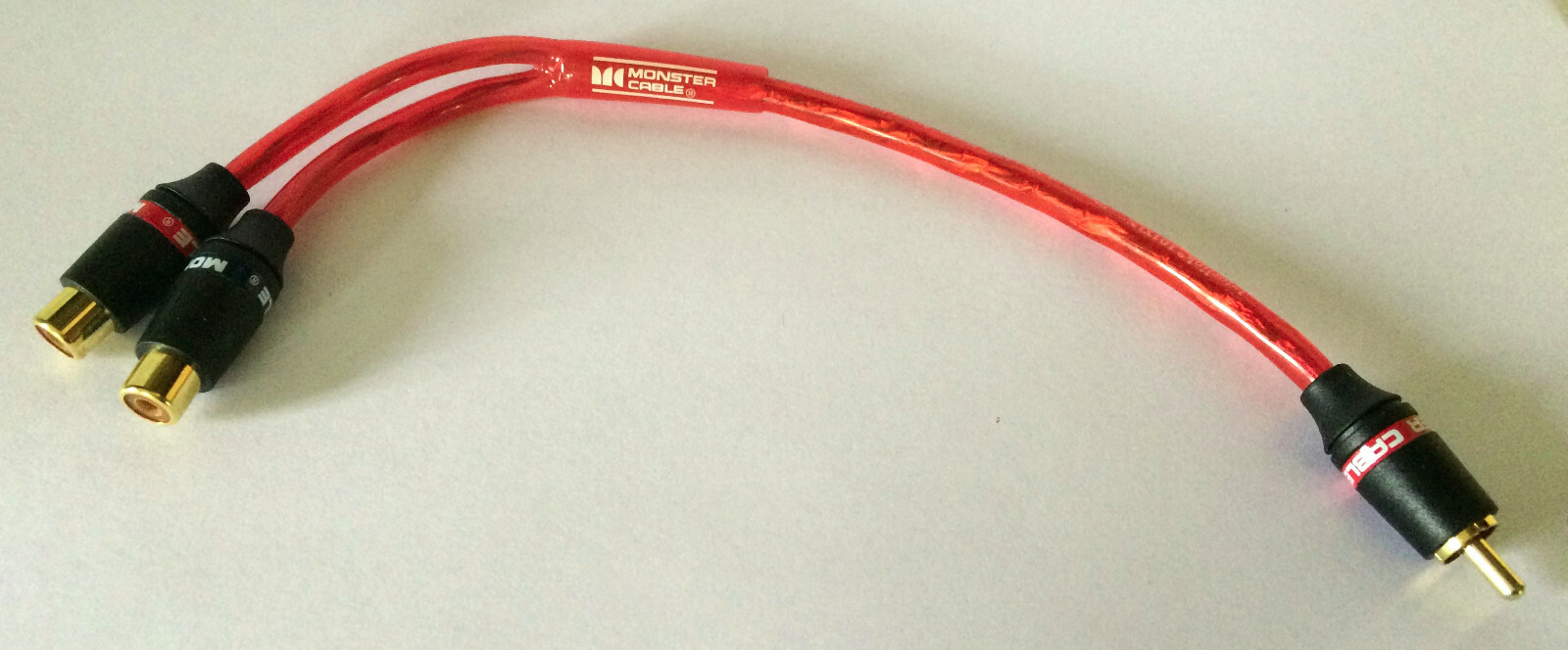 🎁 Monster Cable Car Audio Interlink 101XLN Y Adapter 1M to 2F RCA 10" 2