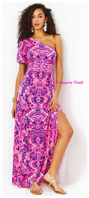 Lilly Pulitzer NWT Solana Maxi Dress Turtle Tidepool $218 Size XL