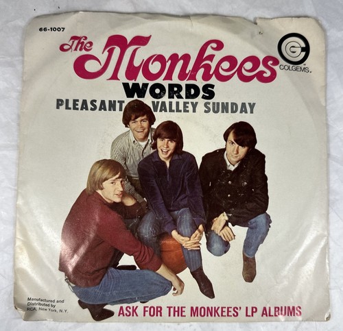 Monkees 2 singles picture sleeves Train Clarksville Pleasant Valley Sunday - Picture 3 of 9