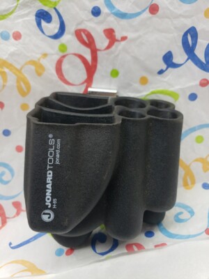 Jonard Tools H-85 Tool Pouch Pocket Holder Black Plastic 7 Pockets Clip 