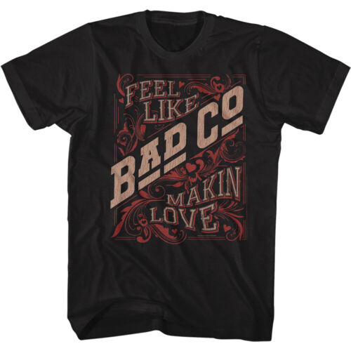 Camiseta para hombre Bad Company Feel Like Makin Love merchandising de banda oficial - Imagen 1 de 5
