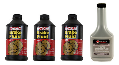 GENUINE (3) DOT 3 Brake Fluid + Idemitsu PSF Toyota Lexus Scion 00475-1BF03