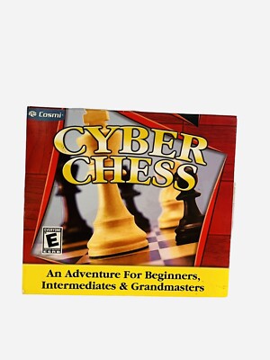 Cyber Chess PC Game VTG CD-ROM Cosmi Animated 3D Board Strategy Beginner Expert