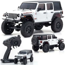 Kyosho 32521W Mini-Z 4X4 Jeep Wrangler Unlimited Rubicon Bright Whte RTR Crawler