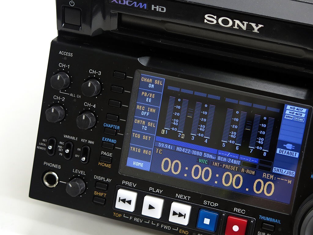 Sony PDWHD1500 XDCAM HD422 HD recorder VTR deck 50Mbps HDSDI 94