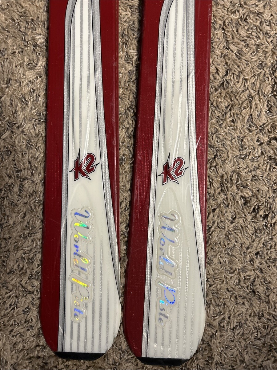 K2 World Piste 167cm Telemark Skis Red/White | eBay