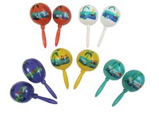 Mexican Hand Painted Medium Maracas in Assorted Color