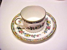 COLLECTIBLE Vintage Coalport Cup  Saucer Ming Rose Fine Bone China England M633