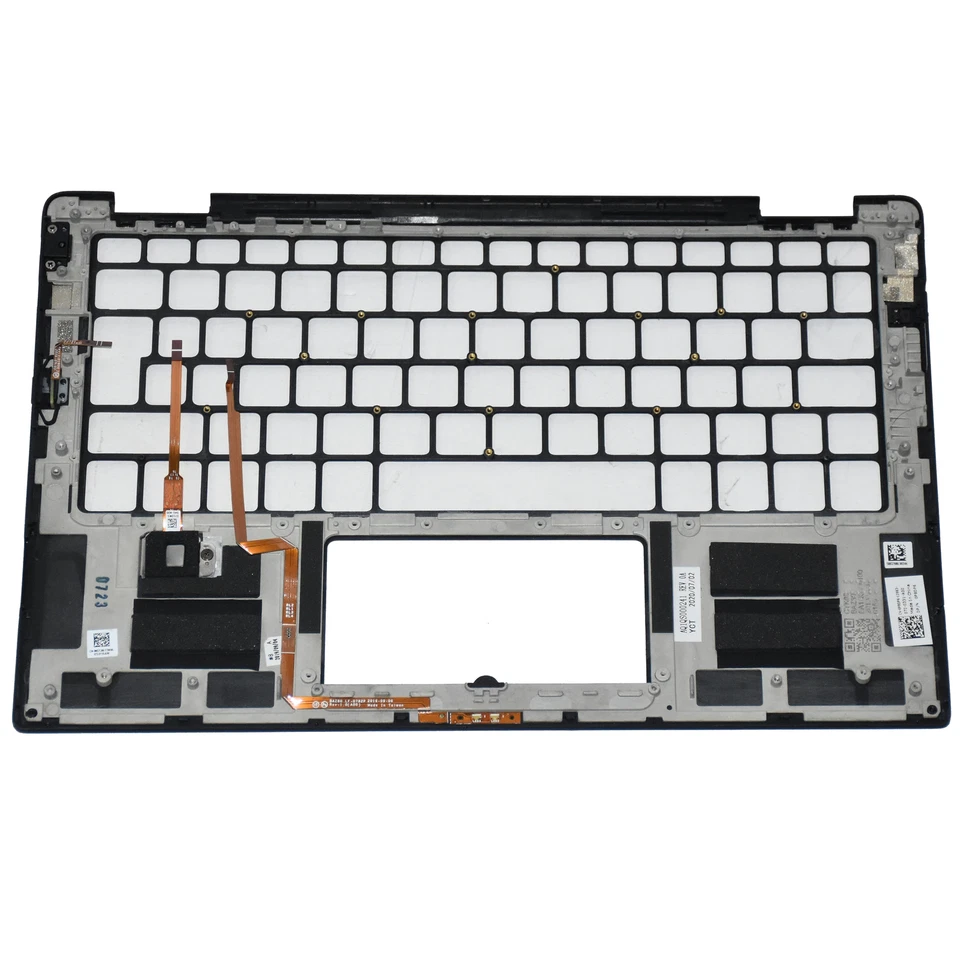 Dell XPS 13 9365 2-in-1 Palmrest Assembly with Fingerprint Reader P8DP6 NDTJM - Image 3 of 4