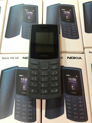Original New Nokia 105 4G Dual SIM 1.8inch 1020mAh Flashlight Games FM Radio