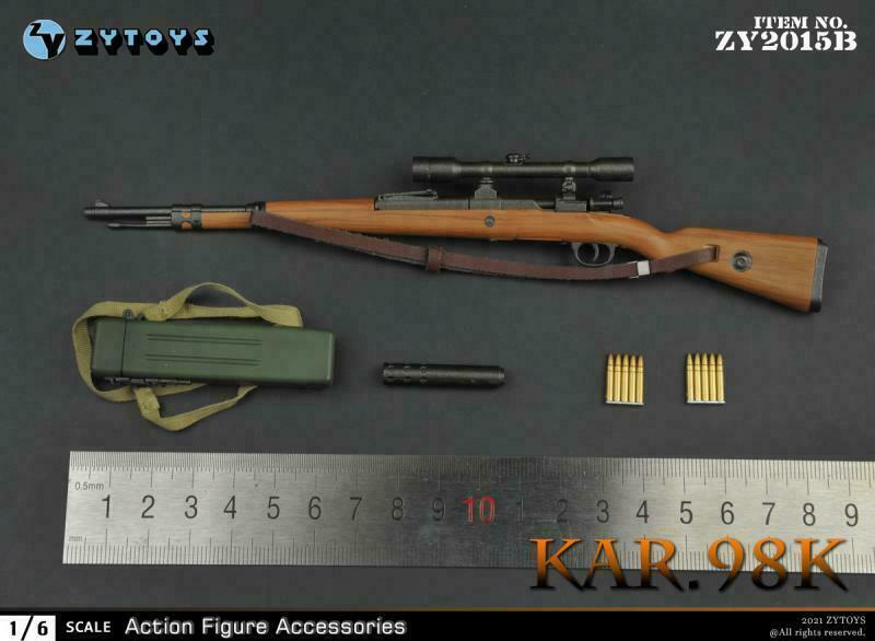 ZY Toys ZY2015B WWII German KAR 98K Sniper Rifle 1/6 Fit for