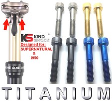KIND SHOCK Supernatural+i950: 2 viti di bloccaggio in titanio per reggisella Vario