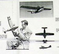 PBY CATALINA PLAN  INSTRUCTIONS  PARTS PATTERNS for 35" UC Model Airplane
