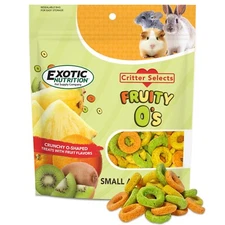 Fruity O's 2.5 oz. - Crunchy Treat - Sugar Gliders, Rabbits & Small Pets