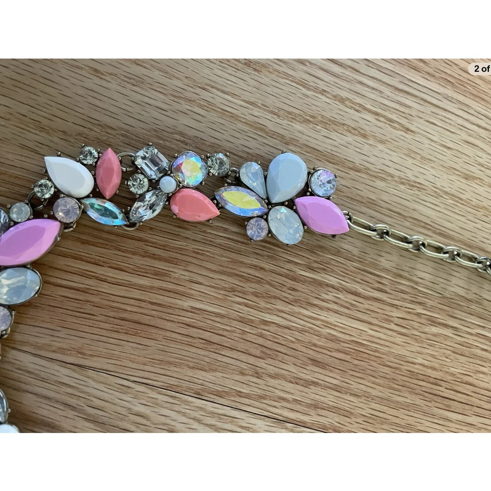 J. Crew multicolor rhinestone statement collar ne… - image 7