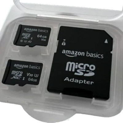 Amazon Basics Micro SDXC Memory Card Adapter 64GB 2 Pack