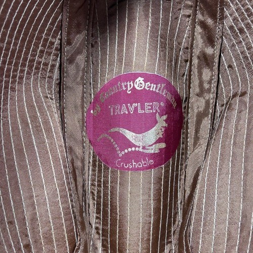 Vintage Country Gentleman Traveler Corduroy Fedora Feather Lined Hat USA Made - Picture 7 of 8