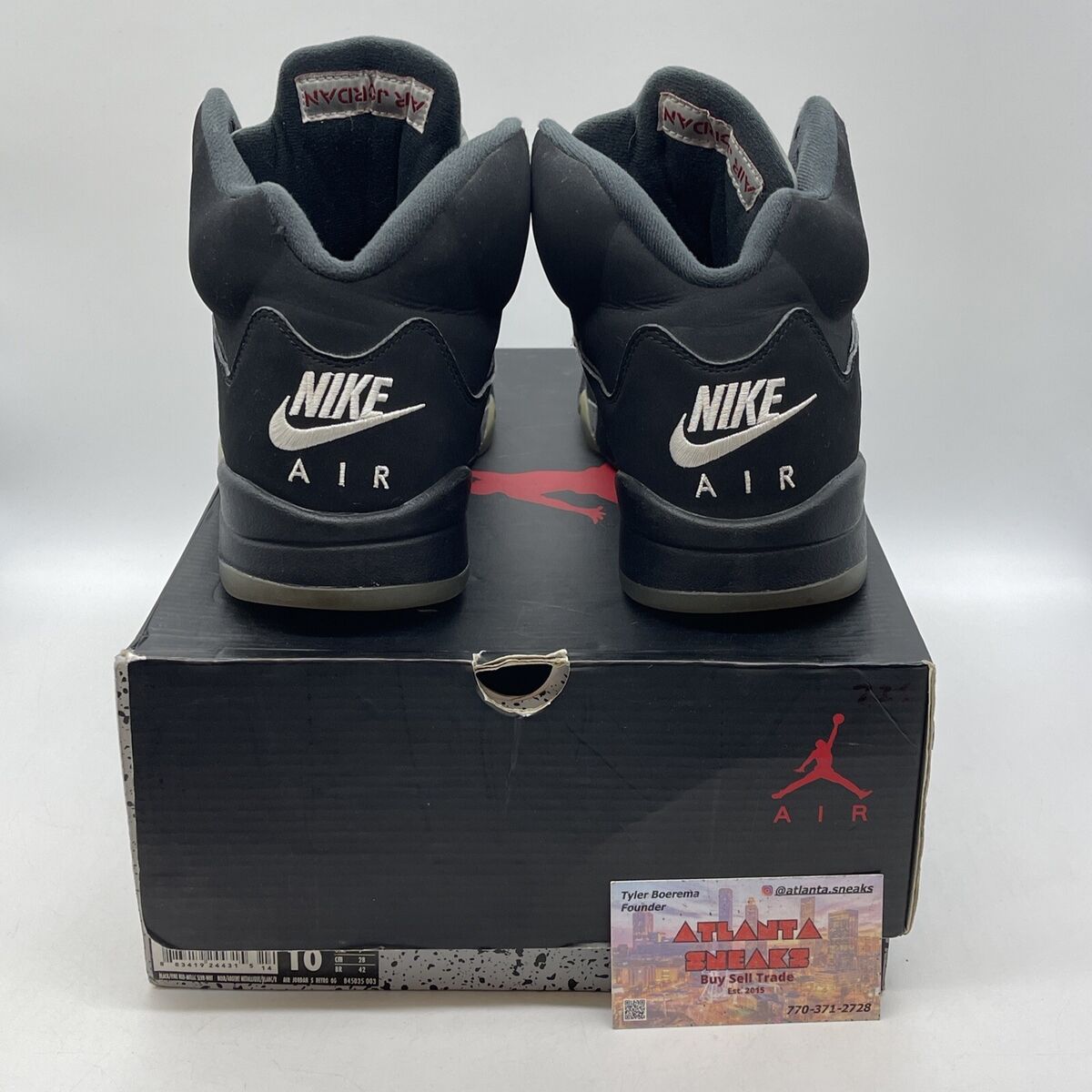 Size 10 - Jordan 5 OG Mid Metallic Silver Black Suede Size 10 - Jordan 5 OG Mid Metallic Silver Black Suede