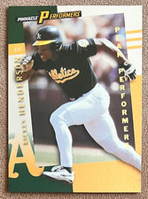 Rickey Henderson 1998 Pinnacle Performers Peak #46 Athletics Parallel Rare SP