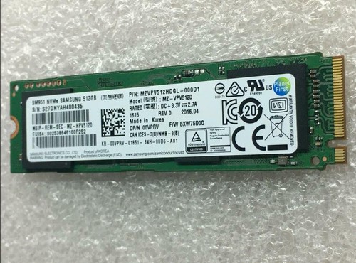 Samsung SM951 PCIe I m.2 nvme 2280 MZVPV5120 512GB SSD MLC FOR Laptop SSD - Picture 2 of 4