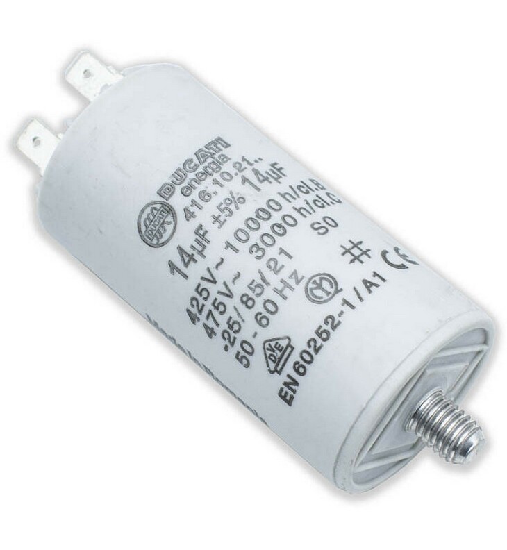 CONDENSATORE DUCATI ENERGIA 14µF 450V 50/60Hz -25 +85°C 41610.2164 N.B88