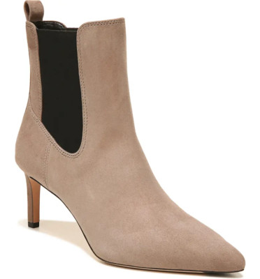 $495 - VERONICA BEARD Leeland Pointed Toe Chelsea Boot in Taupe Size 10