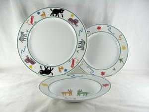 Pottery Barn Safari Dinnerware Set 18pc Svc For 6 Dinner Salad
