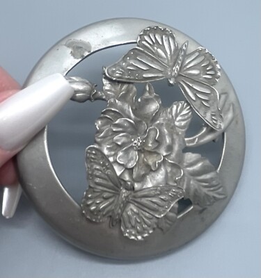 1991 Seagull Pewter Canada Etain Zinn Metal Floral Cover | eBay
