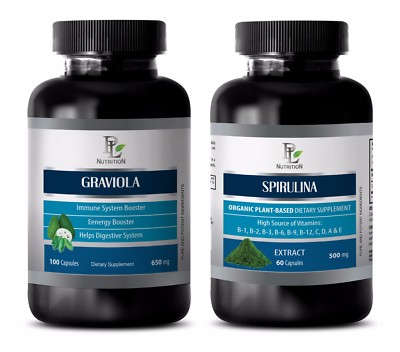 Memory support - GRAVIOLA   SPIRULINA COMBO - spirulina chlorella tablets