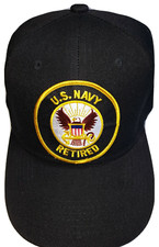 U.S. NAVY RETIRED Military Ball Cap - BLACK