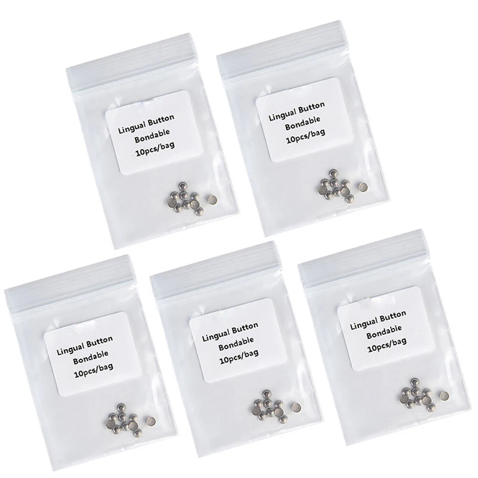 AZDENT Dental Ortho Lingual Buttons Stainless Steel For Bondable Round Base - Image 4 of 4