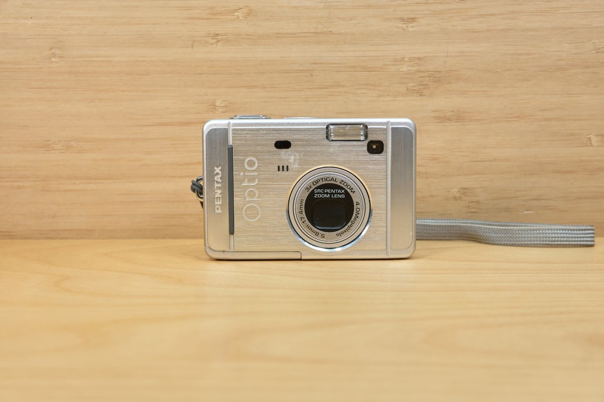Pentax Optio S40 4MP Digital Camera, 3x Optical Zoom, Silver | eBay