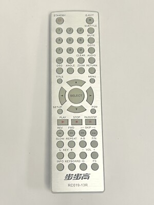 Genuine Original BBK RC019-13R BACKGAMMON DVD Remote Control Tested 
