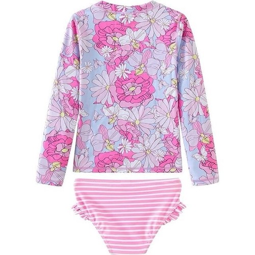 Toddler and Little Girls Rash Guard Sets with Bikini Bottoms Swimwear- 12 Months - 第 2/6 張圖片