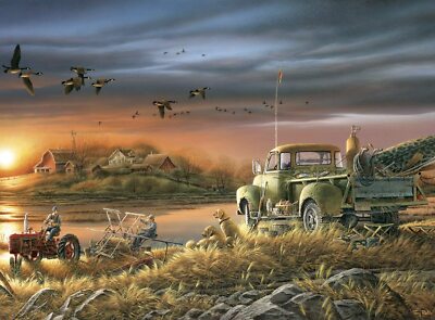 Buffalo Games1000 Piece Jigsaw Puzzle Terry Redlin Patiently Waiting NIB In Hand