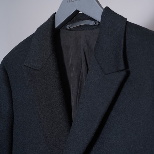 ALL SAINTS Coat Mens UK38 EU48 Black Wool Overcoat Mac Celebrity MC047P Hilt - Picture 13 of 22
