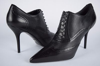 NIB $1100 Womens Gucci Malaga Kid Boots Black Leather 39/9 US  booties ankle 