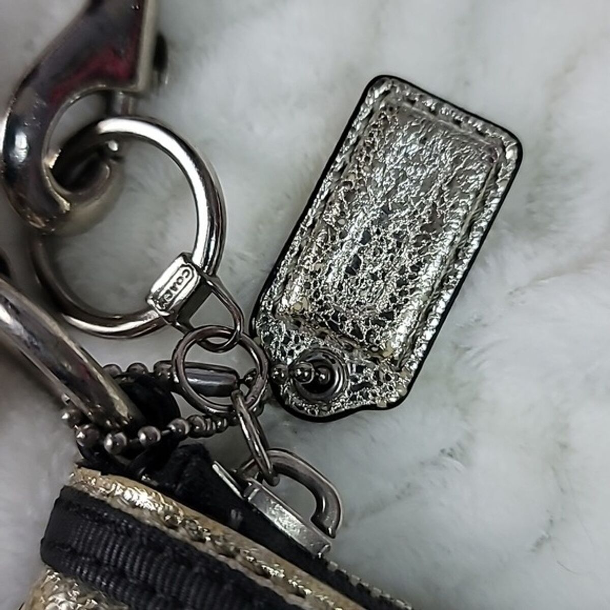 Coach poppy limited edition collection Metalic Silver Black Coach poppy limited edition collection Metalic Silver Black