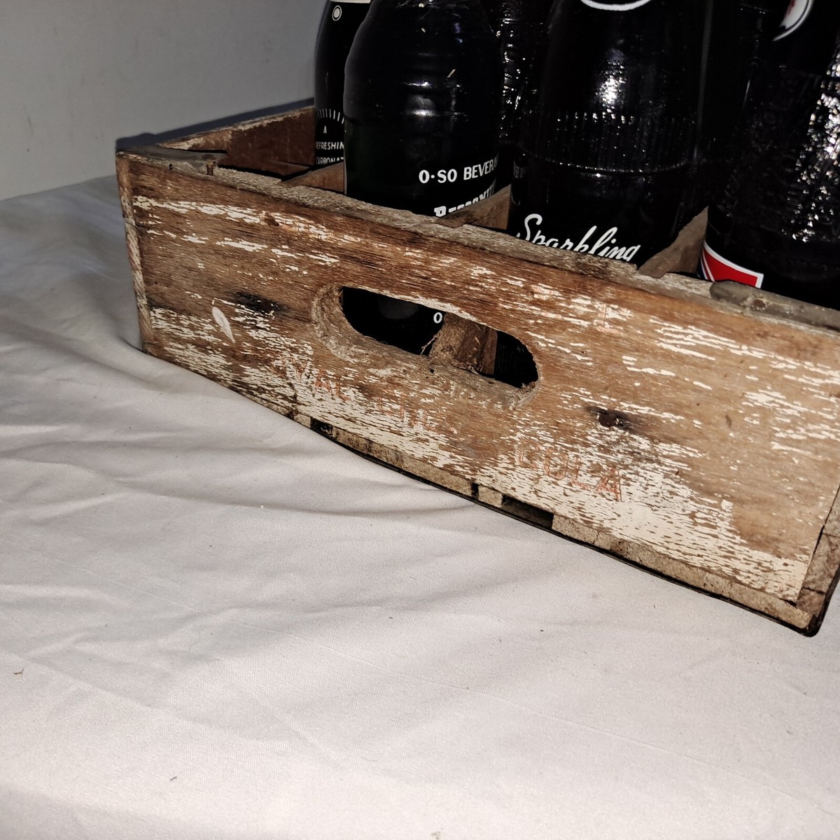 家具・インテリア  CROWN COLA wood Box Vintage Royal Crown Cola Soda Crate Wood Wooden | eBay