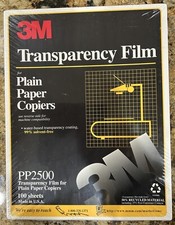 New Sealed 3M Transparency Film For Copiers PP2500 100 sheets Made In The USA