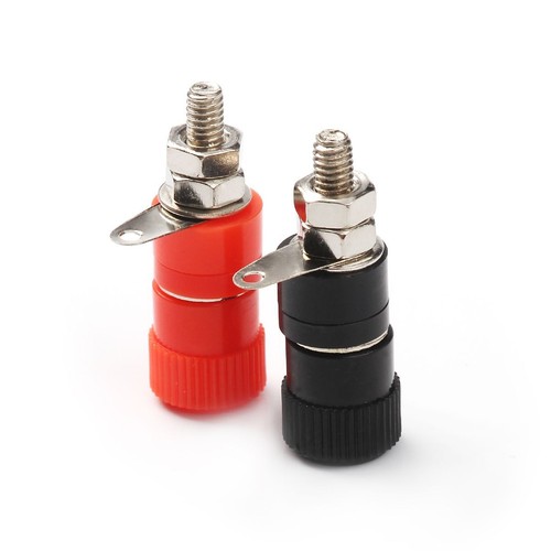 10pcs 4mm Banana Socket Binding Post Nut Plug Nickel Plated Jack Connector - Picture 10 of 12