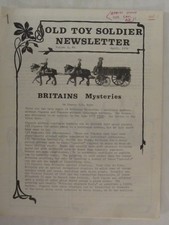 Old Toy Soldier Newsletter Magazine - Volume 2, Number 4 April 1978