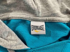 Pull à Capuche Bleu Everlast Homme - Taille M - Logo Sport, Molleton Confort