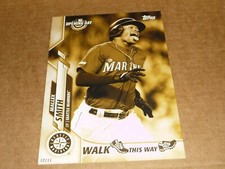 2020 Topps Opening Day WALK THIS WAY JUMBO GOLD 5X7 02/10 MALLEX SMITH MARINERS