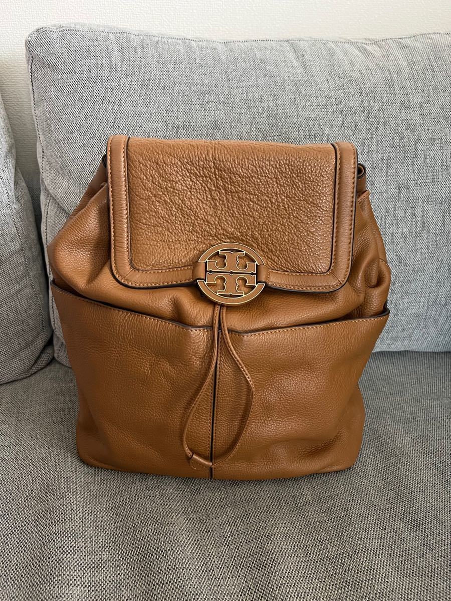 TORY BURCH Backpack Brown All Leather 35×29×12cm | eBay display picture 1