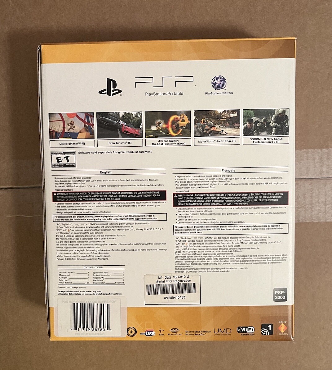 psp3000！ PSP 3000 Pearl White - OEM - Japan Import - Not working FPOR