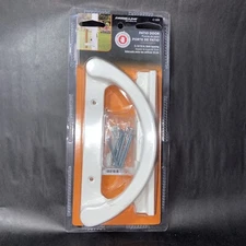 Prime-Line C 1225 Sliding Patio Door Handle Lock White Mortise Style 3-15/16”