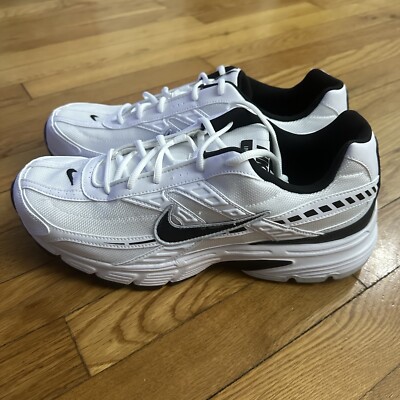 ★Nike★ Initiator M White Black 394055100 394055-100 Nike INITIATOR White Black Men's 394055 100 Athletic Shoes