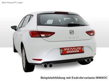 Remus Duplex Sportauspuff Seat Leon 5F 1.8 TSI 2.0TDI je 2x84mm aus Carbon